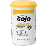 GOJO 0915-06 Lemon Pumice Hand Cleaner 4.5 Lb Canister, Green, Citrus Scent, Waterless Crème, (6 Pack per Case)