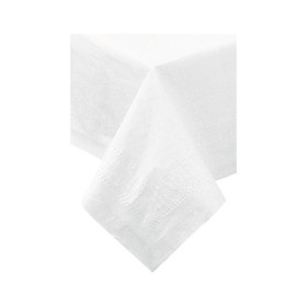 Hoffmaster 210066 Cellutex 72" x 72", White, Tissue/Poly, Elegant Square, Table Cover (25 per Case)