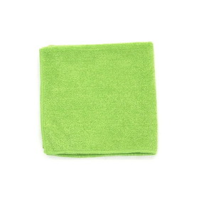 Hospeco 2502-GREEN-DZ MicroWorks Towel 16" x 16" Sheet, Green, Microfiber, Standard, (18 Dozen per Case)