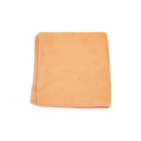 Hospeco 2502-OR-DZ MicroWorks Towel 16" x 16" Sheet, Orange, Microfiber, Standard, (18 Dozen per Case)