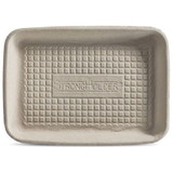 Huhtamaki 20917 StrongHolder Food Tray 6" x 8" x 1", Beige, Molded Fiber,  (500 per Case)