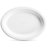 Huhtamaki 21256 Chinet Molded Fiber, Recyclable, Platter, Oval, Small, Sturdy, Tableware Food Platter (500 per Case)