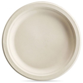 Huhtamaki 25775 Chinet PaperPro Naturals Tableware Food Plate 8-3/4" Diameter, Molded Fiber, Recycled, Compostable, Round, (500/CS)