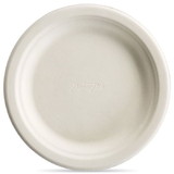 Huhtamaki 25822 Chinet PaperPro Naturals Tableware Food Plate 6-3/4