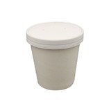 Kari-Out 2340016 Combo White Paper Soup Cup w/Vented Lid - 16 oz.(250/CS)