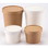 Kari-Out KA-2350008 Combo Kraft Paper Soup Cup w/Vented Lid Hot or Cold - 8 oz (250/CS), Price/Case