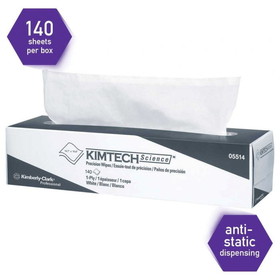 Kimtech Science 05514 14.7" x 16.6", White, Precision Wipe Tissue (2100 Unit per Case - 15/140ct)