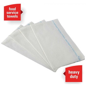 WypAll 06280 X80 Foodservice Wiper Towel 13.5" x 23.4" Sheet, White, Hydroknit with Blue Stripe/1/4 Fold and Disposable (150 Sheet per Box)