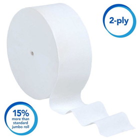 Scott 07006 Essential 3.78" x 1150', Sheet, 2-Ply, White, Coreless, Jumbo Bathroom Tissue Roll (12 Roll per Case)