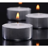 LeoLight 305W Wax Candle 5 Hr Burn Time, White, Tealight, (500/Case)
