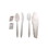 Advantage ME-AMMWKIT-W Cutlery Kit-Knife/Fork/Tsp/S&P/Napkin - Medium Weight, White, 2 Ply Dinner Napkin: 13" x 17"- 250/CS, Price/Case