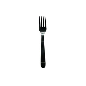 Merit ME-MBPHWF-B / 11921 BLACK Heavy Weight Polypropylene Cutlery - Fork, Black, 5.4GM -Bulk 1000/cs