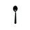 Merit ME-MBPHWSS-B 11924 BLACK Heavy Weight Polypropylene Cutlery - Soupspoon, Black, 5.4GM - Bulk 1000/CS, Price/Case