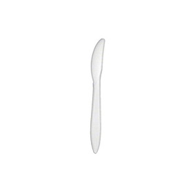 Merit ME-MBPMK-W Medium Weight Polypropylene Cutlery - Knife, White, 2,5GM - Bulk 1000/CS