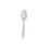 Merit ME-MBPMT-W Medium Weight Polypropylene Cutlery - Teaspoon, White, 2.5GM - Bulk 1000/cs, Price/Case