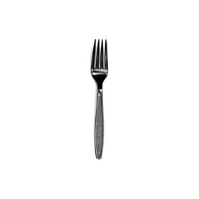 Merit ME-MBSXHF-B Heavy Weight Polystyrene Cutlery - Fork, Black, 6.0 gm - Bulk 1000/cs