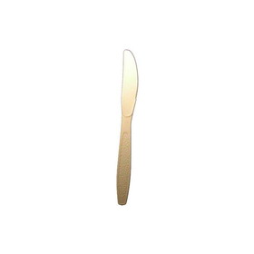 Merit ME-MBSXHK-H Heavy Weight Polystyrene Cutlery - Knife, Honey, 6.0GM - Bulk 1000/CS