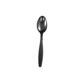 Merit ME-MBSXHT-B Heavy Weight Polystyrene Cutlery - Teaspoon, Black 4.4 GM - Bulk 1000/CS