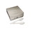 Merit ME-MPSBTS-W Heavy Weight Polystyrene Cutlery - Teaspoon, White, Boxed 4.4GM - 10/100CT/CS, Price/Case