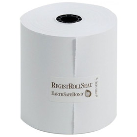 NCCO 1300-165BK Paper Register Roll 3" x 165', White, Fiber, 1-Ply, Bulk Packed, (30 Roll/CS)