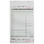 NCCO G4774SP Cardboard Guest Check 4.25" x 7.25", 50 Page per Book, Green, Date Column, Single Copy, Medium-Wide (2500/CS), Price/Case