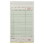 NCCO G4797-3 Carbonless Guest Check 4.25" x 7.25", 40 Page, Green, Date Column, 3-Part, Medium-Wide (2000 Check per Case), Price/Case