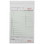 NCCO G4797SP Carbonless Guest Check 4.25" x 7.25", 50 Page per Book, Green, Date Column, 2-Part, Medium-Wide (2000/CS), Price/Case