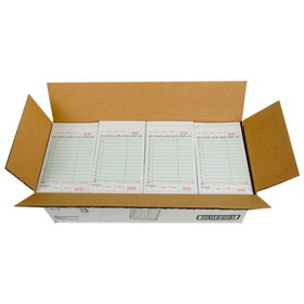NCCO G4797 Carbonless Guest Check 4.25" x 7.25", 50 Page, Green, Date Column, 2-Part, Medium-Wide (2000/CS)