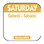 NCC R106R Removable Day of the Week Label 1" x 1", Legend Saturday, Square, (1000 Label per Unit), Price/Roll