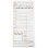 NCCO T4932SP Cardboard Guest Check 4.25" x 9", Tan, Date Column, Single Copy, Large (2000/CS), Price/Case