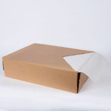 Norpak F1616DW MGDW Sub Wrap Dry Wax Paper, Bleached Kraft Sheets, 50# Box - 16