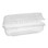 Pactiv YCI810490000 SmartLock 27 Oz, 9.25" x 4.5" x 3", Oriented/High Impact Polystyrene, Large, Hinged Lid Hoagie Container Clear (205/CS), Price/Case