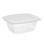 Pactiv YCI860320000 Showcase 2 Piece Deli Container 32 Oz, 7.5" x 6.5" x 2.25", Clear, Oriented/High Impact Polystyrene, Container Base and Lid Combo, (200/CS), Price/Case