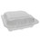 Pactiv YTD188010000 Vented Foam Hinged Lid Food Container 8.42" x 8.15" x 3", White, Polystyrene Foam, 1-Compartment, Conventional, Medium, Dual Tab, Recyclable (150/CS), Price/Case