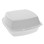 Pactiv YTH100800000 Hinged Foam Container 6" x 6" x 3", White, Polystyrene Foam, (500 per Pack), Price/Case