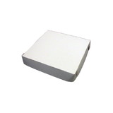 Quality Carton 7008W Plain White Clay Coated Pizza Box - 8