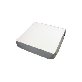 Quality Carton 7008W Plain White Clay Coated Pizza Box - 8" x 8" - 100/cs