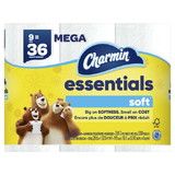 P&G Charmin 04536 Essentials Soft Toilet Paper 330 sheets per roll, 4/9 RL/CS