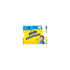 P&G Bounty 74651 Essentials Select-A-Size Kitchen Towel Perforated 2Ply 83 Sheets 11" X 10.2" Poly Pak 6 rolls/cs