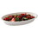 PrimeWare BB-24 Oval Bowl 9" x 6" x 1-3/8", 24 Oz, White, Bagasse/Sugarcane, Disposable, Recyclable, (250/CS) (Use Lid PL-BBL-24 Sold Separately)