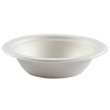 PrimeWare BL-12 Fiber Bowl 12 Oz, White, Bagasse/Sugarcane, Disposable, Recyclable, Compostable (1000/CS)