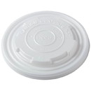 PrimeWare CFCL-1232 Hot/Cold Food Container Lid White, Polylactide Aliphatic Copolymer, Disposable, (500/CS)