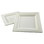 PrimeWare DP-10 Square Plate 10" x 10", White, Molded Fiber, Disposable, Recyclable, Compostable  (250/CS)