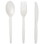PrimeWare WCPW-KIT Compostable Cutlery Kit Natural, (CPLA) Polylactide Aliphatic Copolymer, Compostable, with Fork/Knife/Spoon (250/CS), Price/Case