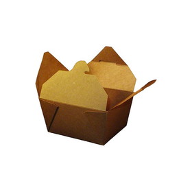 SQP, 100360, Kraft Paper Food Container #3 Eco Box, 7"x5"x2.5", Recyclable, 200/CS