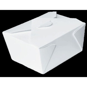 SQP 100450 Paper Food Container #4 Eco-Box, 7"x5"x3.5" Recyclable White 160/CS