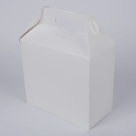 SQP 3614, Food Container, Large, White, Barn Style, 9 1/2" x 5" x 8", 125/CS
