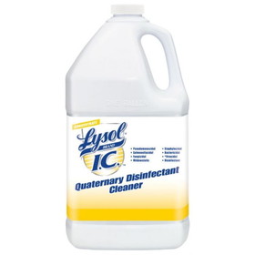 Lysol IC 74983 1 Gallon Plastic Bottle, Amber, Liquid, Quaternary Disinfectant Cleaner Concentrated - 4/1Gallon/CS