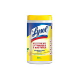 Lysol 77182 Brand Disinfecting Wipes, White - Lemon & Lime Blossom, 80 Count Wipes (6/Pack)