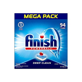 Finish 97330, Dishwasher Tablet, All in One, Power Ball, Fresh Scent, 94/pack, 4 pk/case